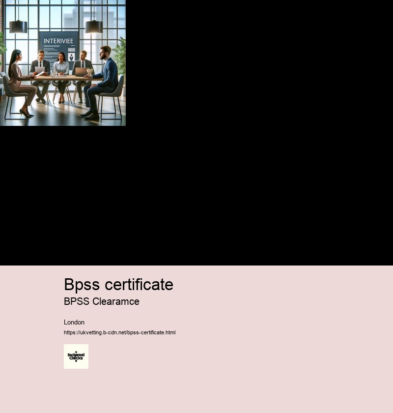 bpss certificate